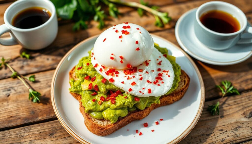 avocado toast with egg