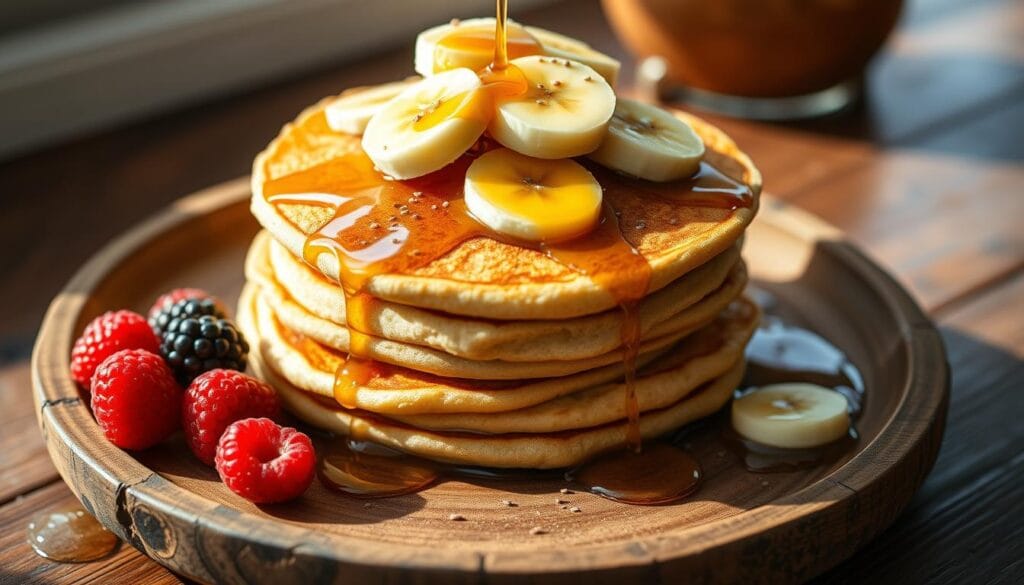 banana protein pancakes