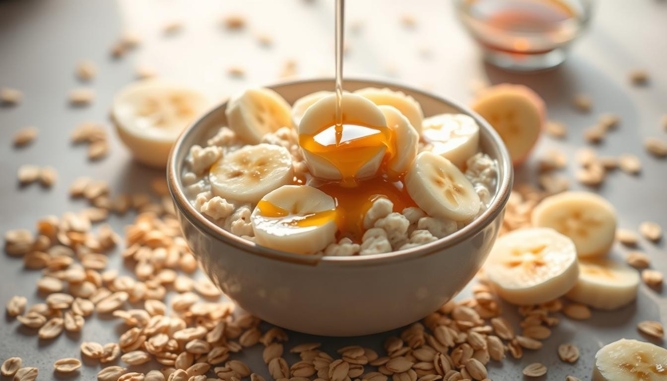 bananas and cream oatmeal