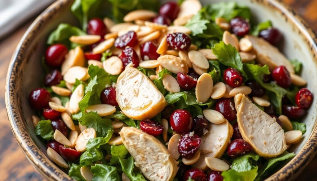 cranberry almond chicken salad