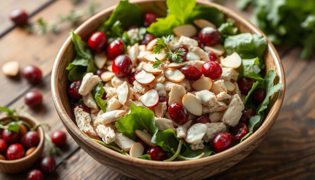 cranberry almond chicken salad