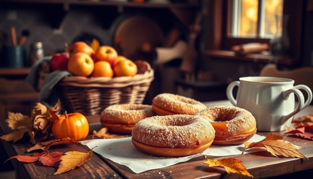 homemade apple cider donuts