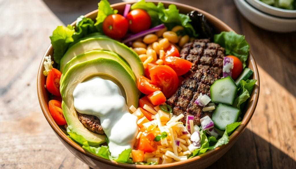 keto burger bowl ingredients