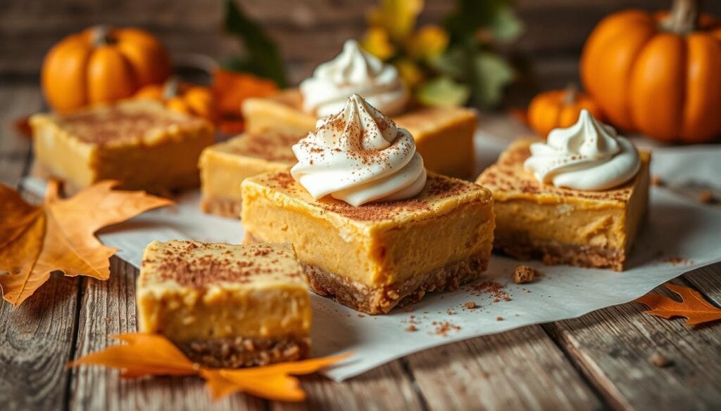 pumpkin and cheesecake bars