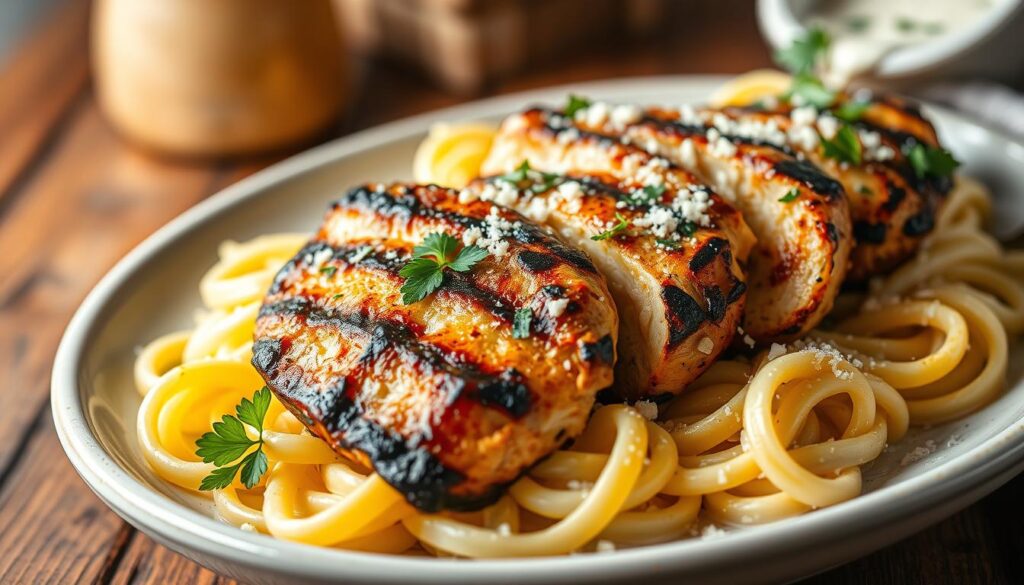 blackened chicken alfredo