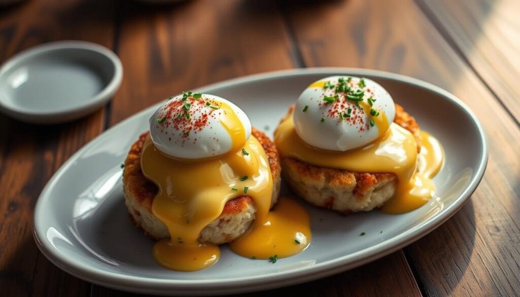 crab cake benedict