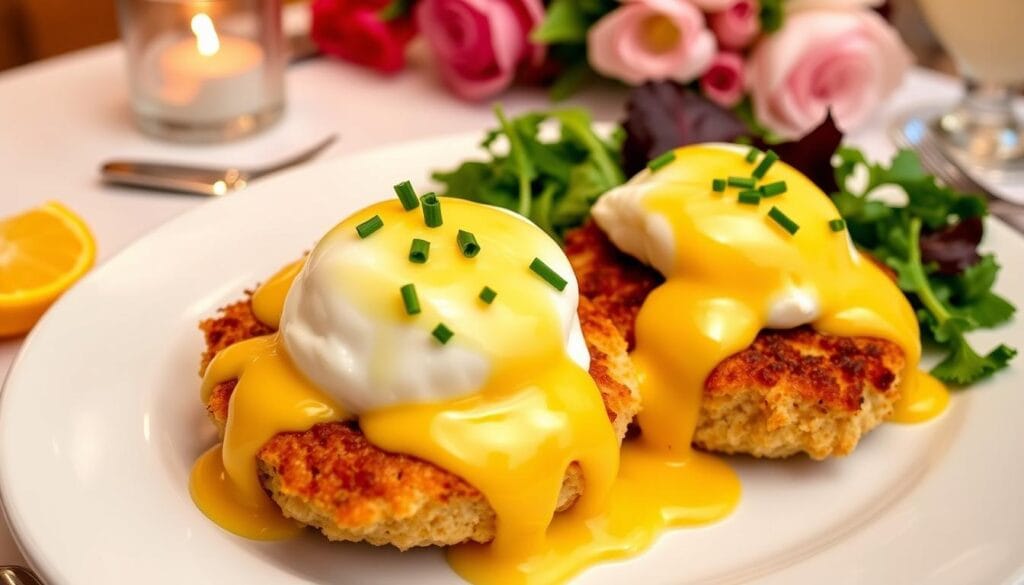 crab cake eggs benedict