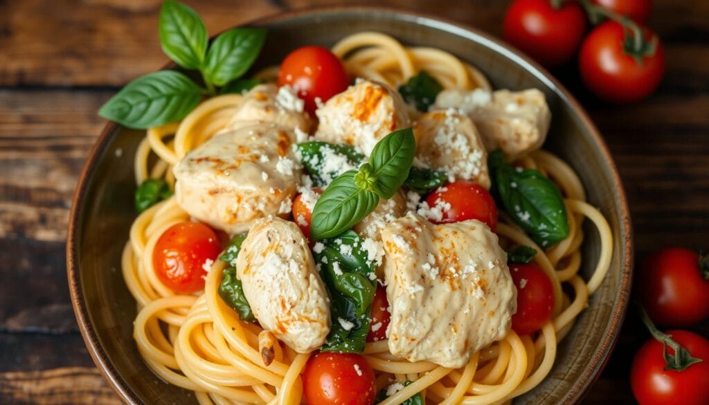 creamy tuscan chicken pasta