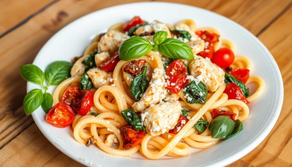 creamy tuscan chicken pasta