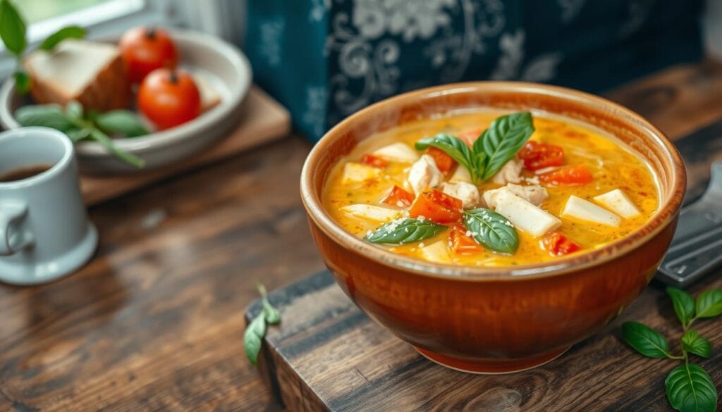 creamy tuscan chicken soup