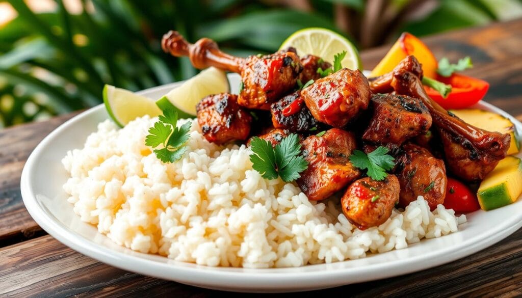 jerk chicken and rice serving suggestions