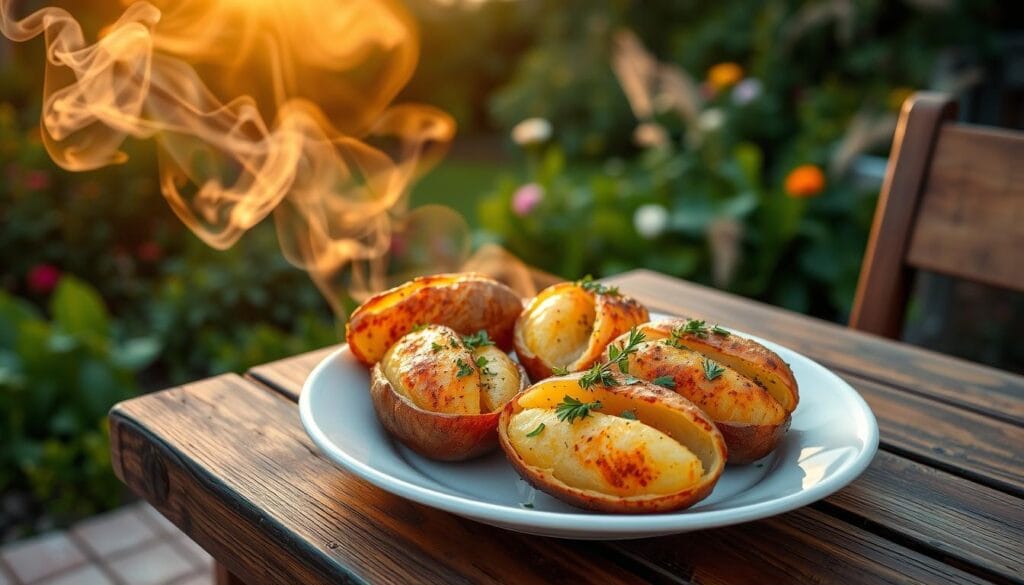 smoked baked potatoes