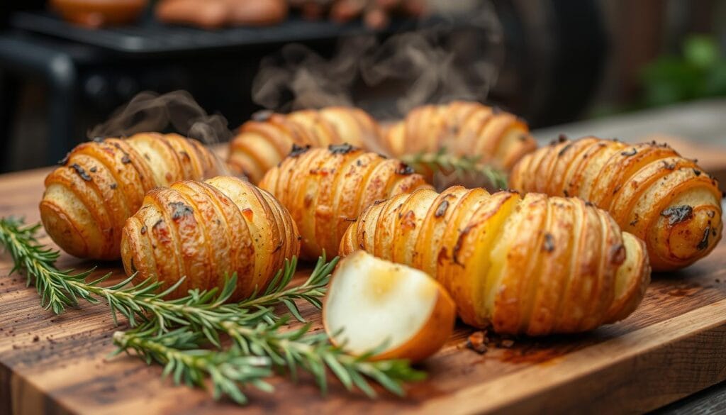 smoked baked potatoes