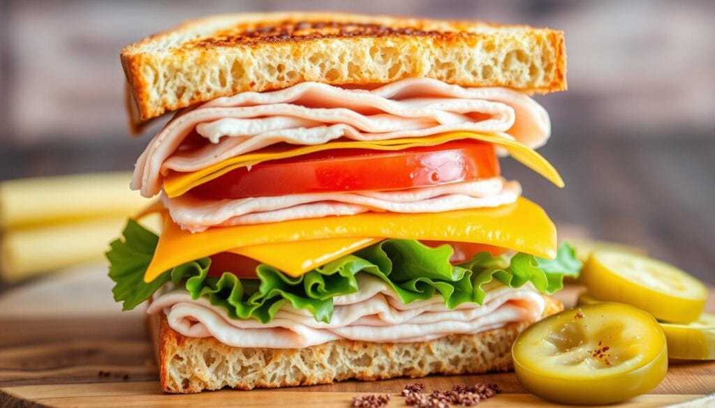 turkey and cheese sandwich