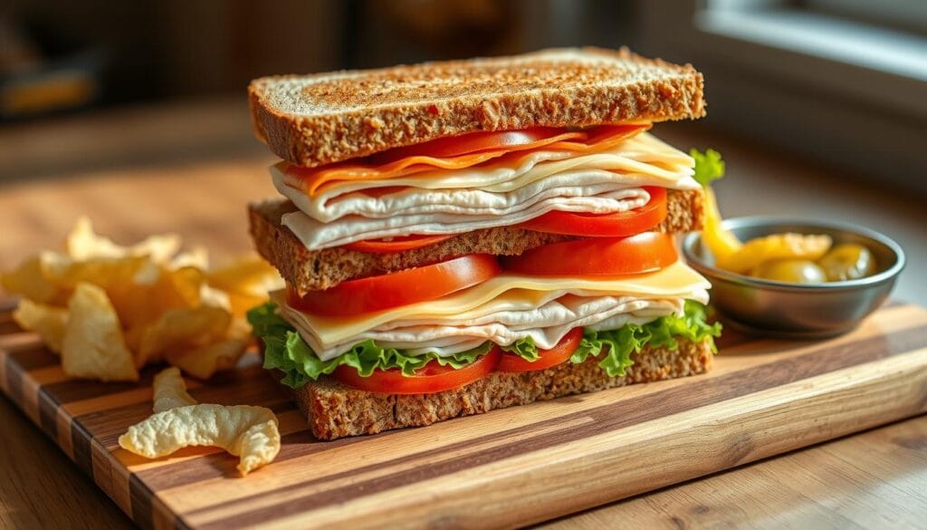 turkey and cheese sandwich