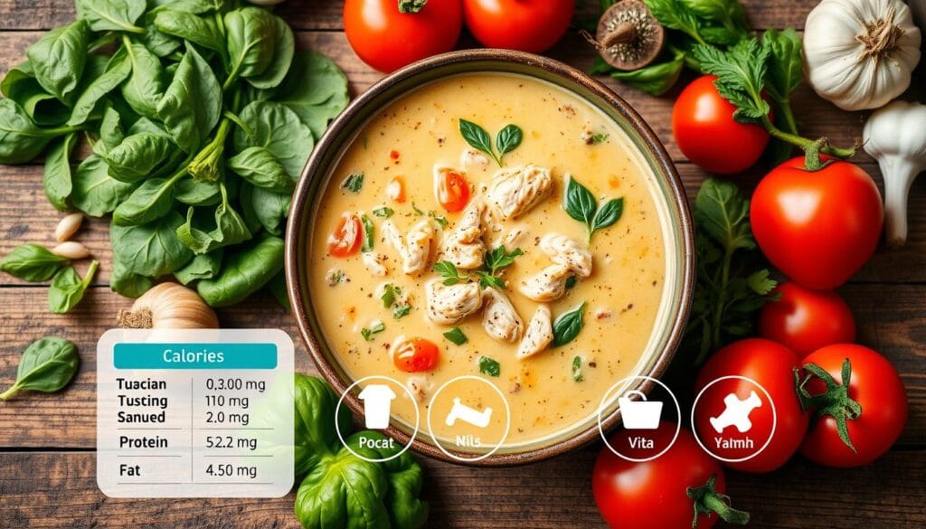 tuscan chicken soup nutritional information