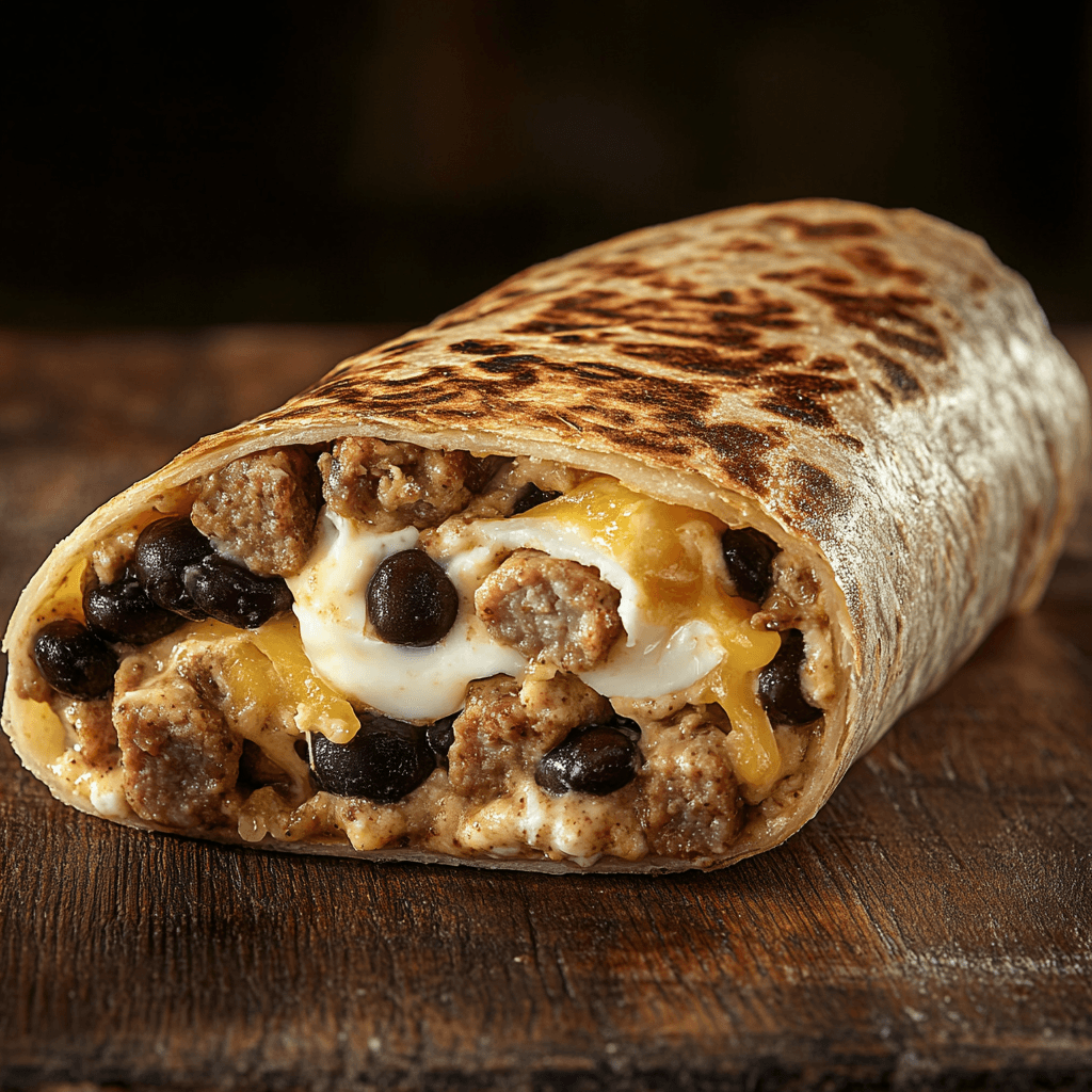 cooking steps for high protein breakfast burrito