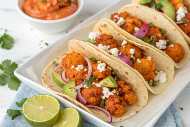 Buffalo Cauliflower Tacos
