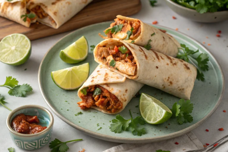 Spicy Chipotle Chicken Burritos