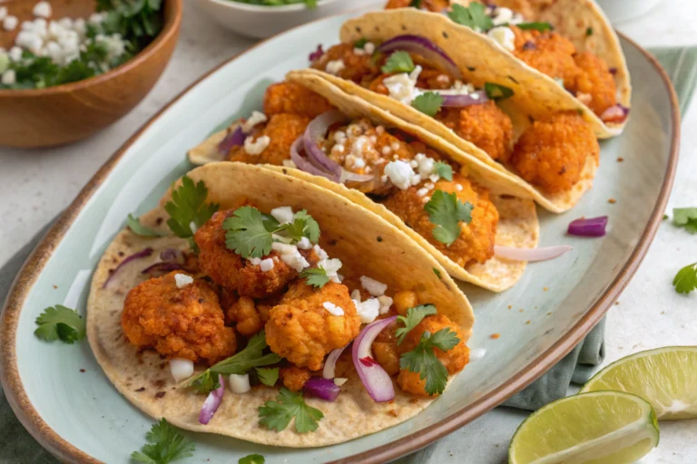 Buffalo Cauliflower Tacos