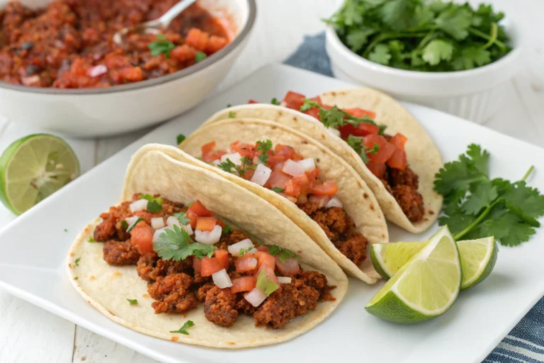 Spicy Chorizo Tacos with Fresh Salsa