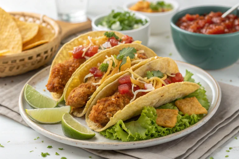 Crispy Fried Chicken Tacos