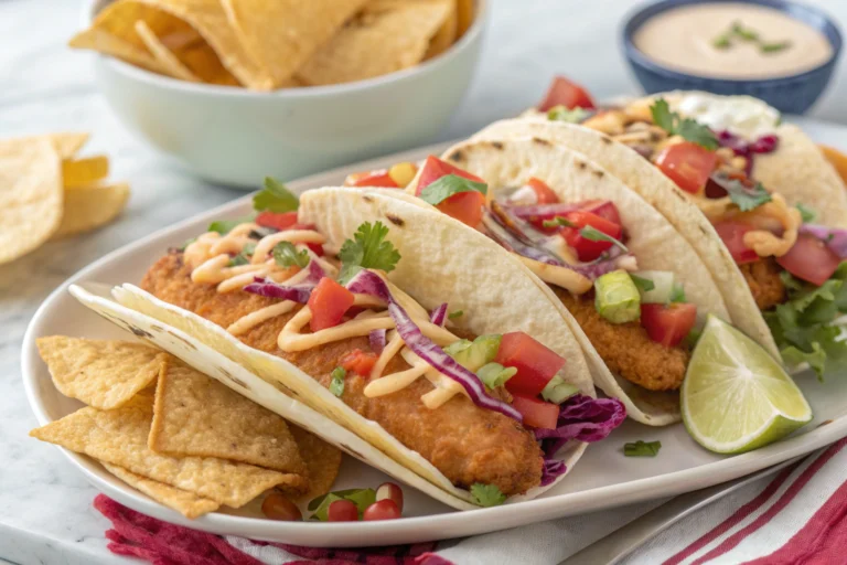 Fish Tacos with Cabbage Slaw