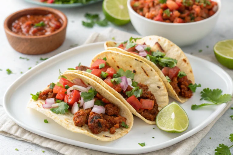 Spicy Chorizo Tacos with Fresh Salsa