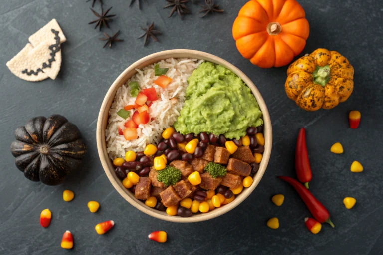 Halloween Chipotle Burrito Bowl