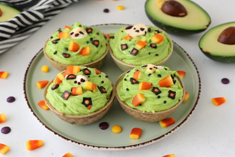Halloween Avocado-Lime Burrito Bowls