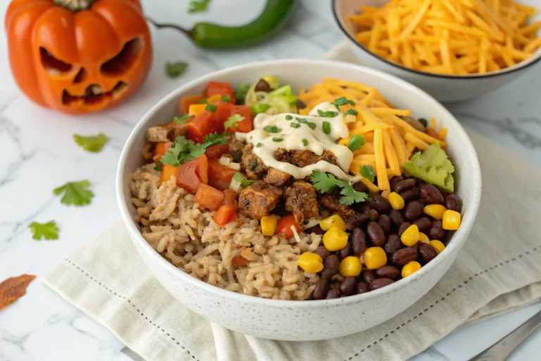 Halloween Instant Pot Burrito Bowl