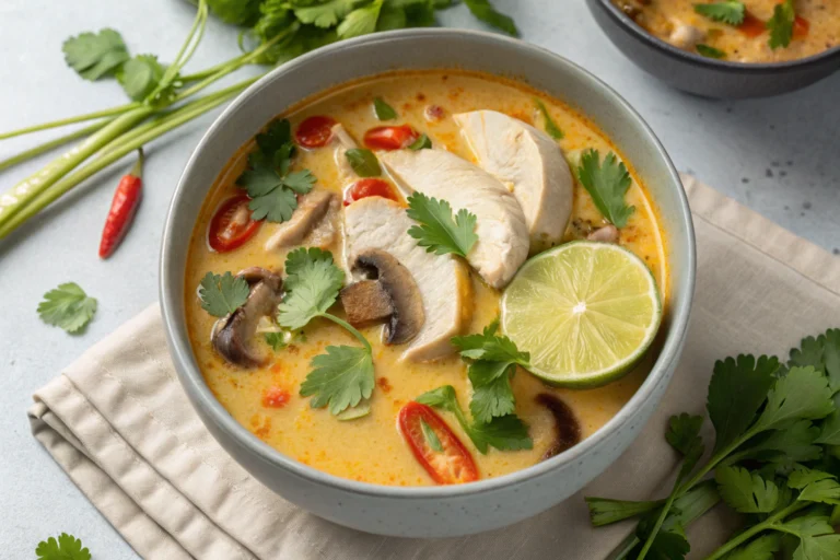 Thai Coconut Soup (Tom Kha Gai)