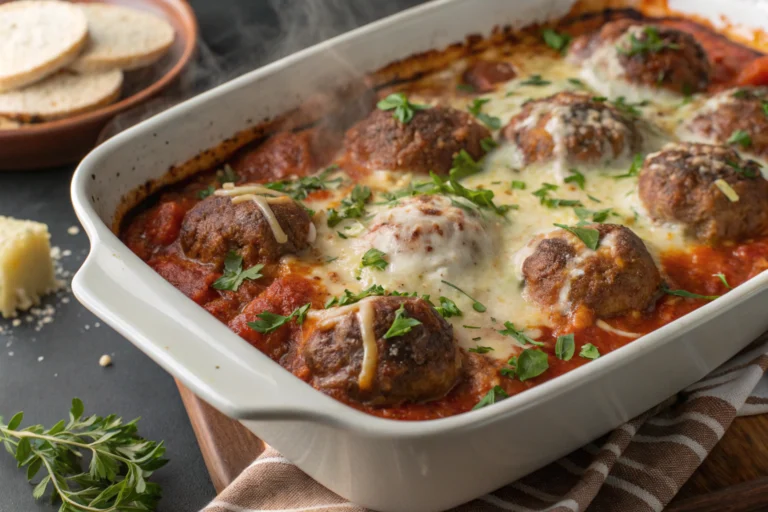 Italian Meatball Casserole