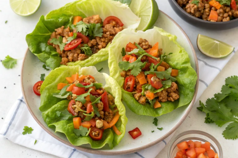 Ground Turkey Lettuce Wraps