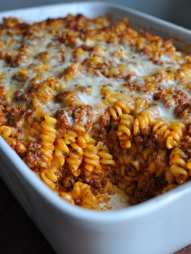 Best Cheesy Beef & Pasta Bake